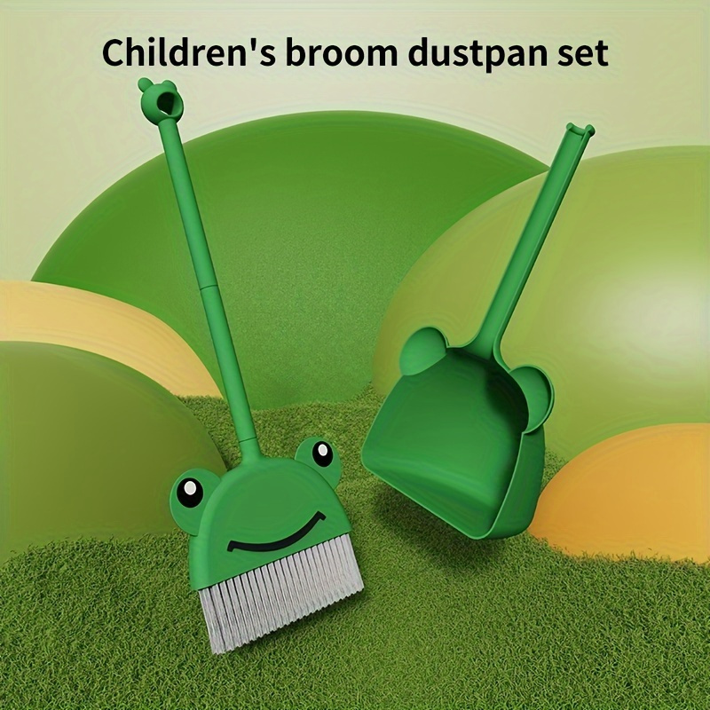 مجموعة مكنسة ومجرفة غبار، طقم  - مراجعة Kids Outdoor Broom وسعره