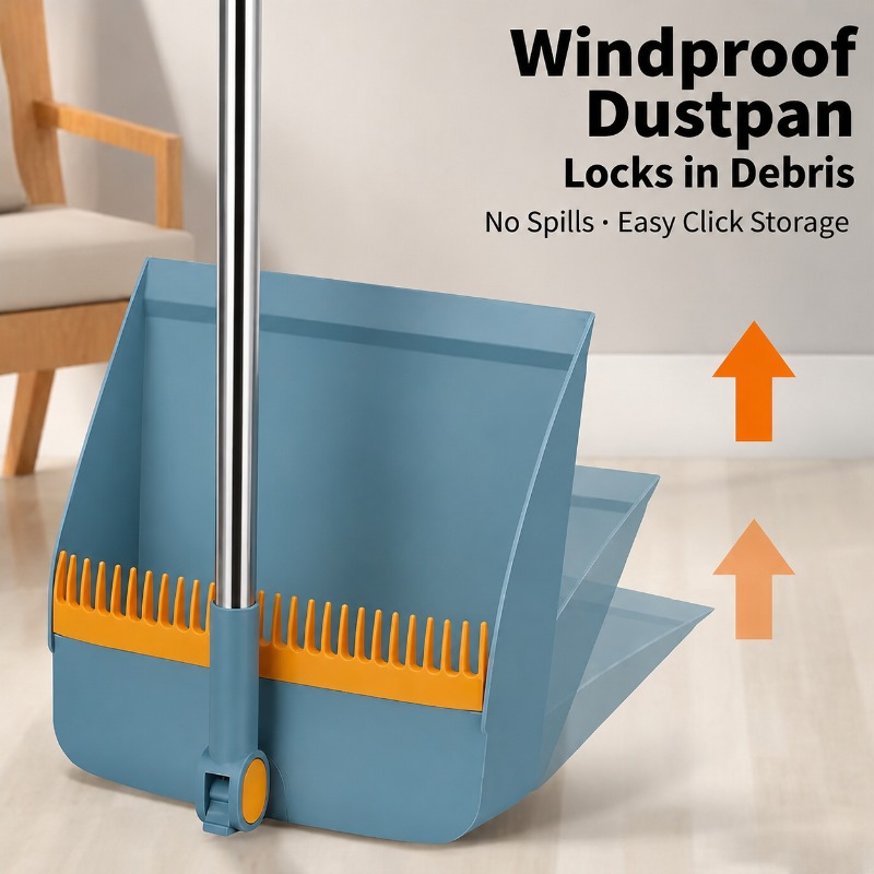 مجموعة مكنسة ومجرفة ذات مقبض ط - مراجعة Kids Outdoor Broom وسعره