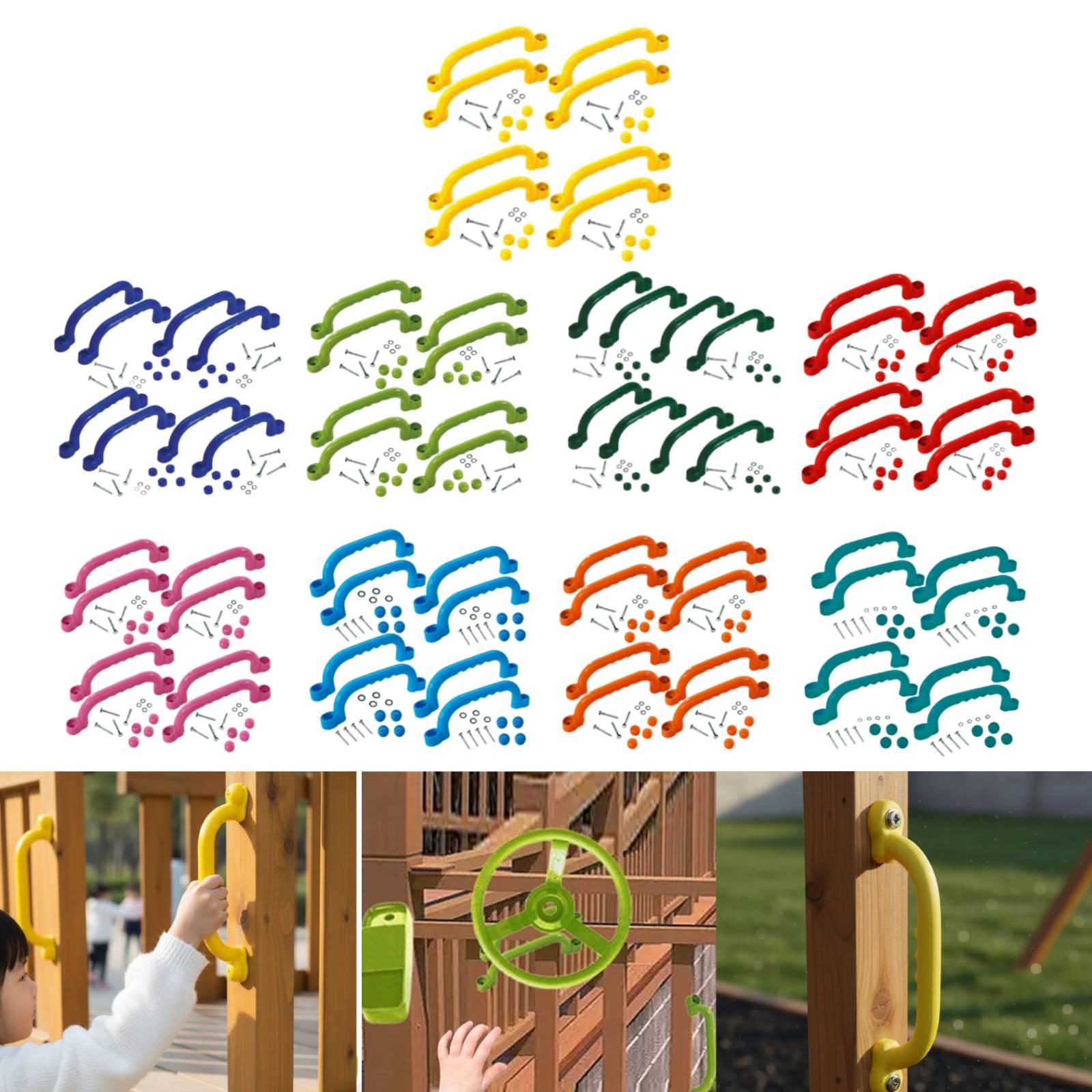 8 قطع مقابض تسلق، ملحقات ملعب  - مراجعة Kids Outdoor Climbing Frame وسعره
