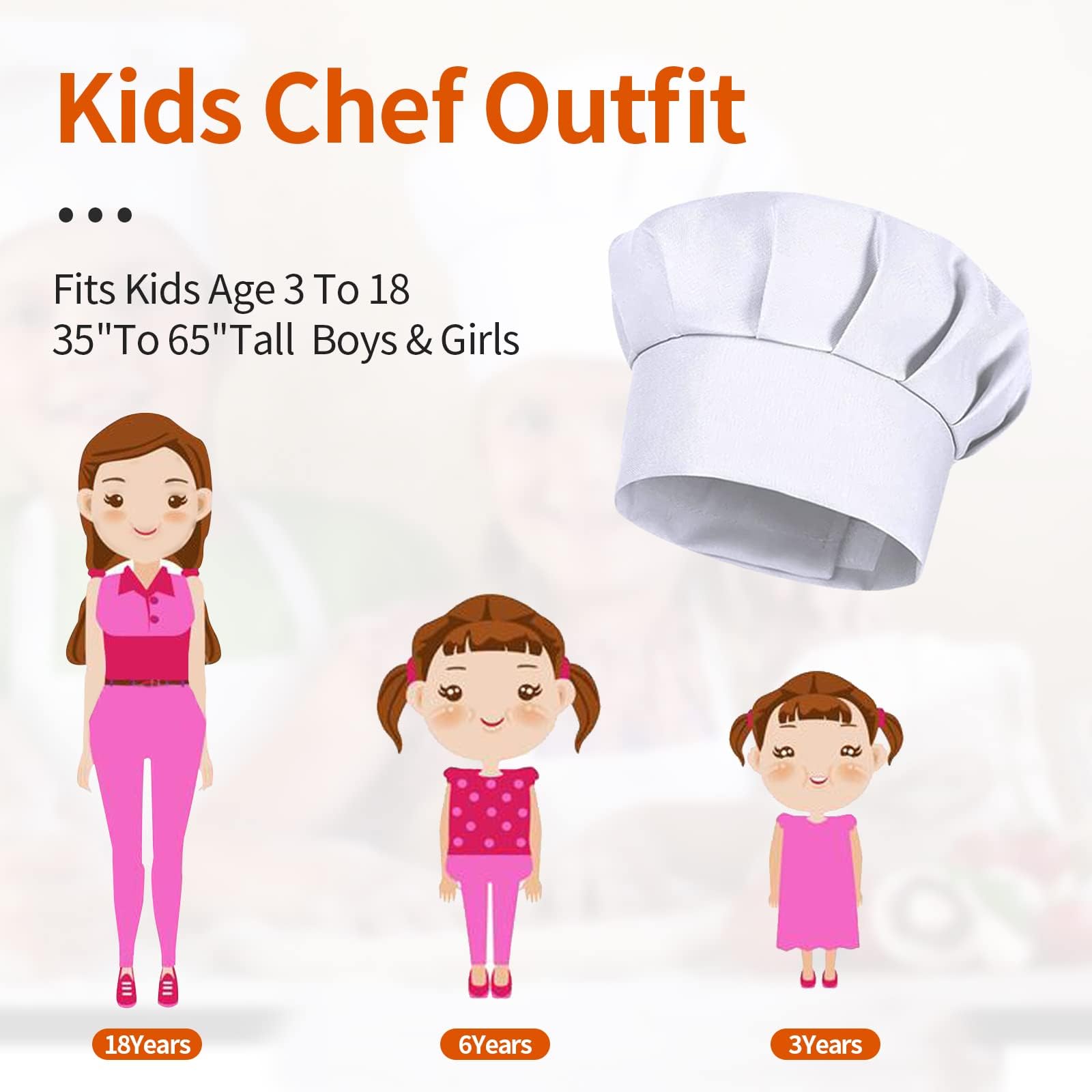 4 قطع قبعات طهاة بيضاء للأطفال - مراجعة Kids Outdoor Kitchen Accessories وسعره